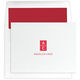 Stacked Initials Folded Note Cards - Letterpress Image 4 of 4